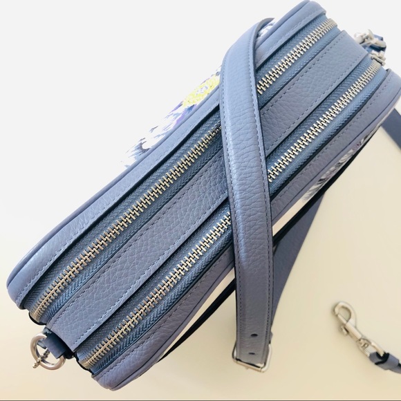 Coach Jes Crossbody Kaffe Floral White Purse - Picture 5 of 9